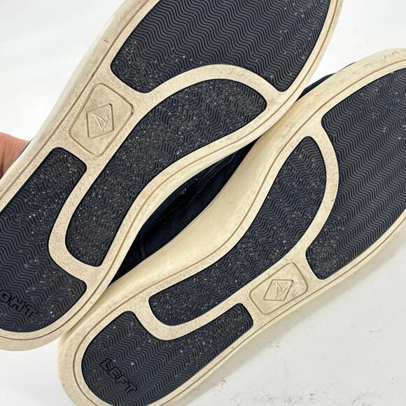 Sperry Mens Outer Banks Deck Shoes 10 Navy Blue Slip On Sneakers - Picture 7 of 7